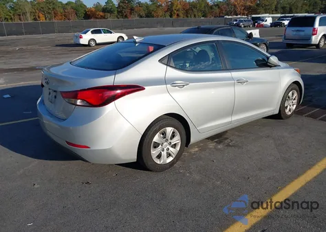 2016 Hyundai Elantra Se из США, поврежденный, VIN 5NPDH4AEXGH735352